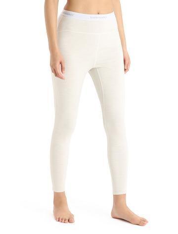 Dámské Base Layers Icebreaker 15.5 Merino Thermal Leggings Bílé | CZ 1077TCEV